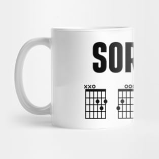 Sorry I DGAF - Funny guitar music Mug